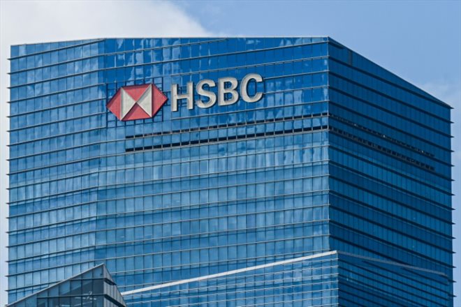 La tour du géant bancaire HSBC à Singapour le 18 mars 2024