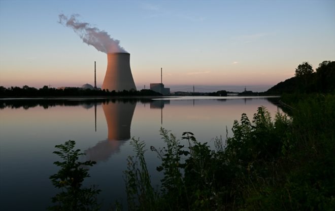 The nuclear power plant in Essenbach, Germany, on August 3, 2022.