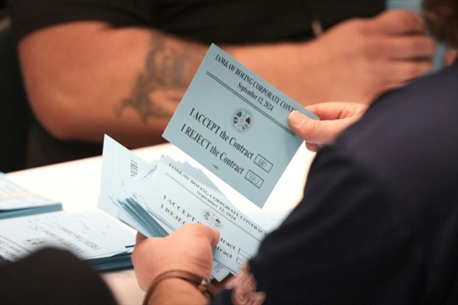 Les adhérents du syndicat des machinistes IAM-District 751 ont approuvé la grève, le 12 septembre 2024