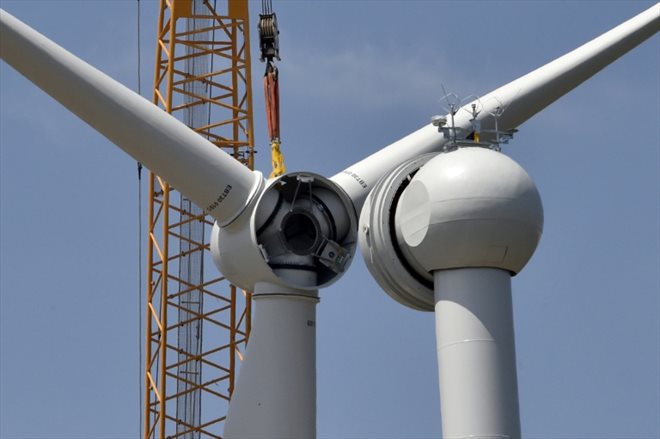 The Souleilla-Corbières wind turbine replacement site, June 1, 2023 in Treilles