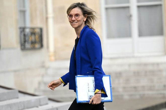 La ministre de la Transition énergétique Agnès Pannier-Runacher à Paris le 20 juillet 2023