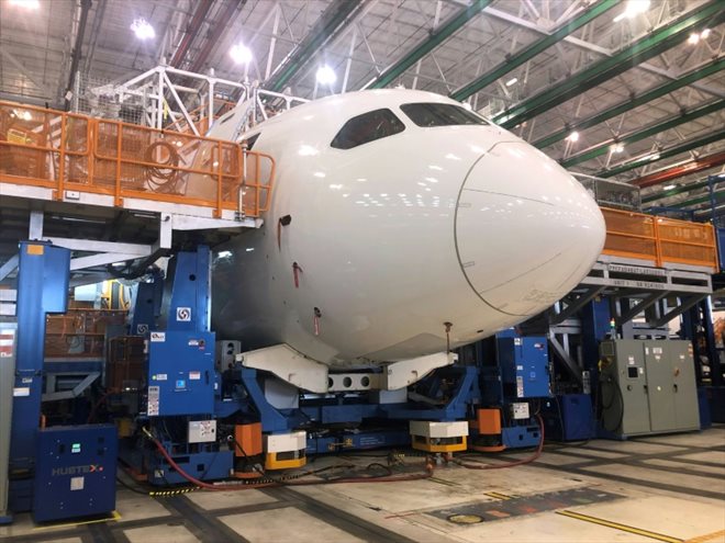 Boeing currently produces four 787 Dreamliners per month at the North Charleston, South Carolina, plant and hopes to increase to five per month by the end of 2023.