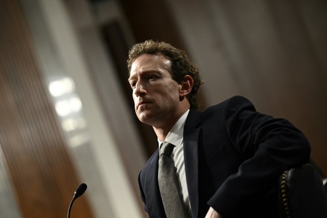 Le PDG de Meta Mark Zuckerberg, le 31 janvier 2024 à Washington