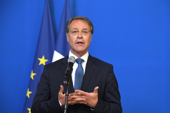 The President of the Confederation of Small and Medium-Sized Enterprises (CPME) François Asselin, during a press conference in Bercy on May 23, 2022
