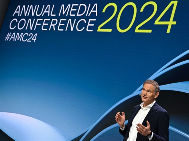 Le PDG du groupe Volkswagen, Oliver Blume, le 13 mars 2024 à Berlin