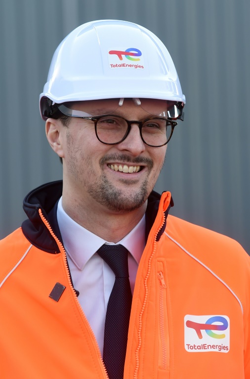 Le responsable de la filière Biogaz de TotalEnergies Olivier Guerrini à Mourenx dans les Pyrénées-Atlantiques, le 16 février 2023