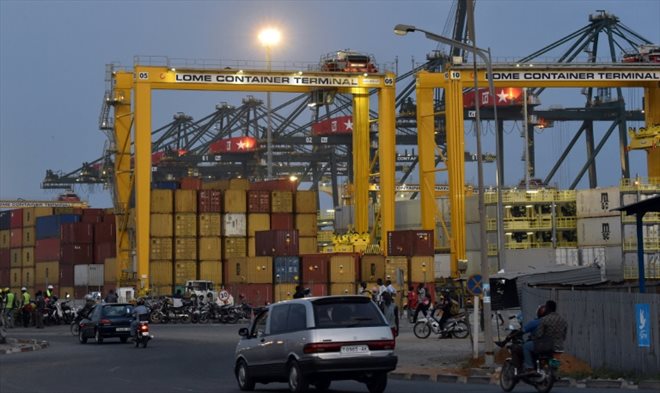 At the port of Lomé, October 14, 2014