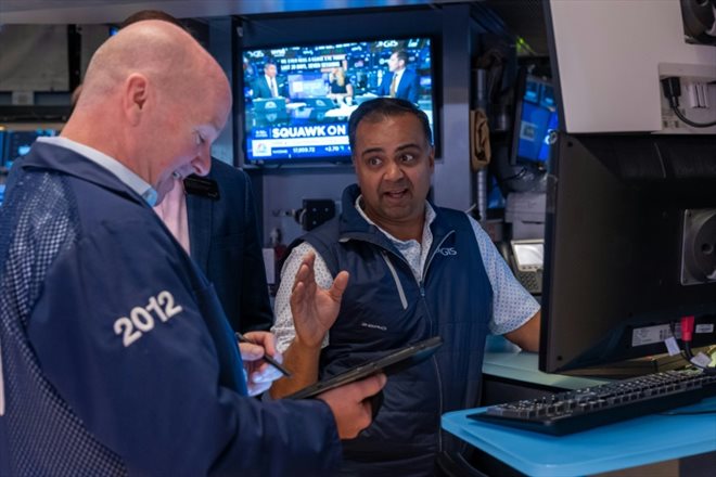 Des opérateurs du New York Stock Exchange