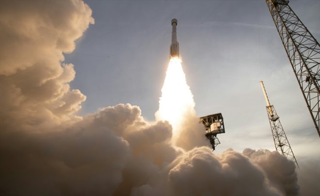 United Launch Alliance's Atlas V rocket, carrying Boeing's space capsule on top, lifted off from Florida on May 19, 2022