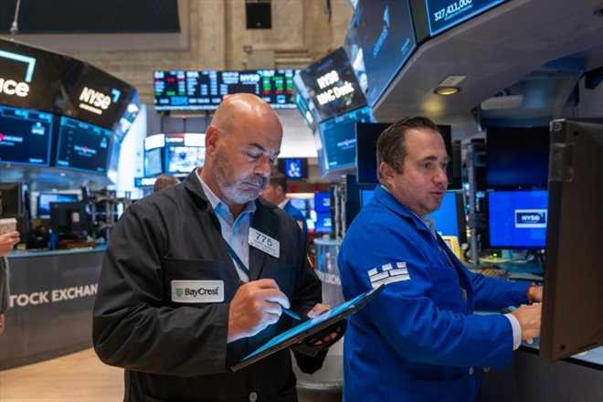 Des opérateurs du New York Stock Exchange